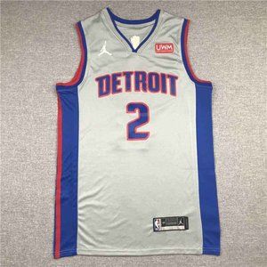 Detroit Pistons Cade Cunningham #2 Grey Jersey